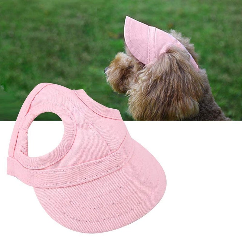 Tnfeeon Pet Baseball, Dog Cat Outdoor Sunbonnet with Ear Holes Adjustable Ste Summer Pet Parent Child Hat(L) - Image 4